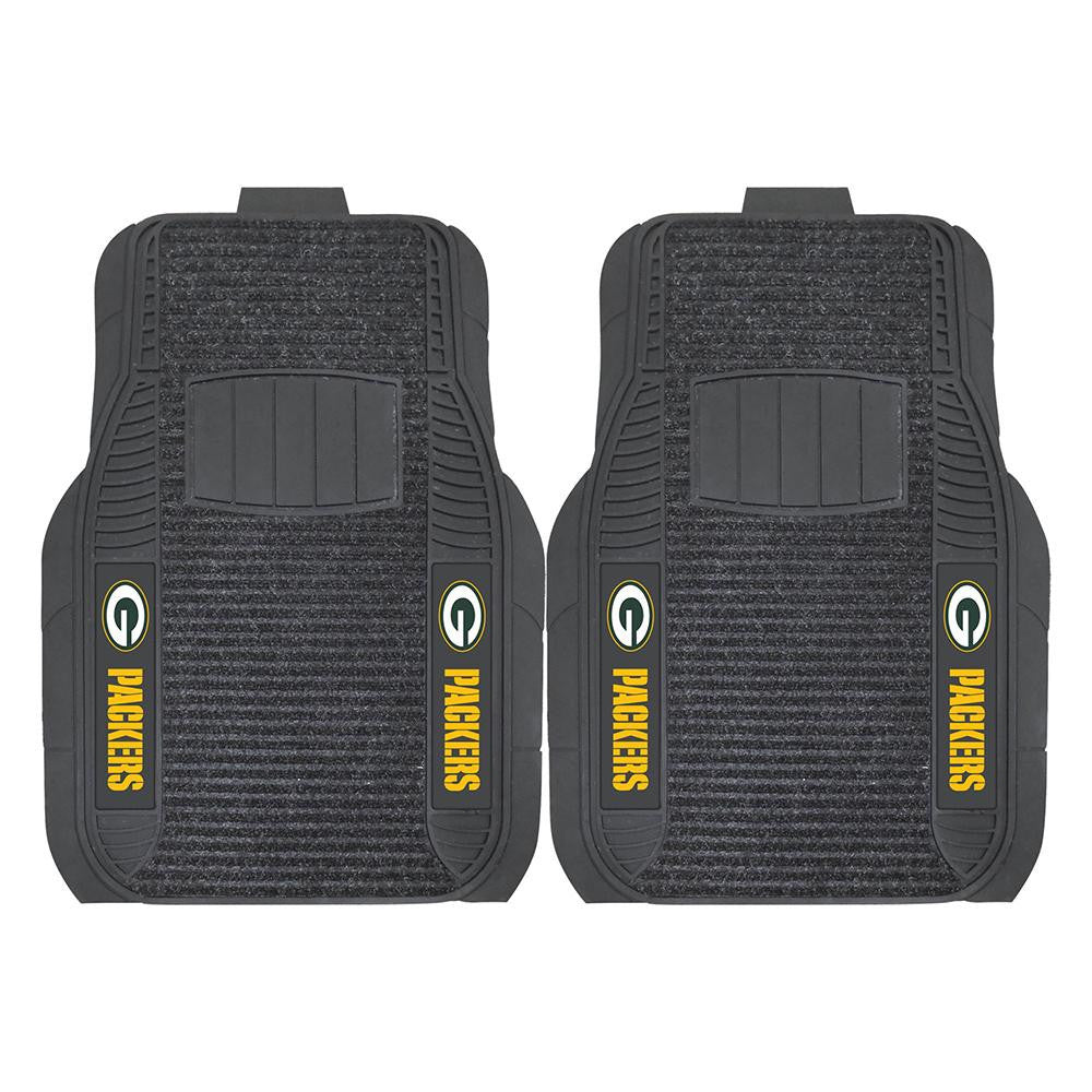 Green Bay Packers NFL Deluxe 2-Piece Vinyl Car Mats (20x27)