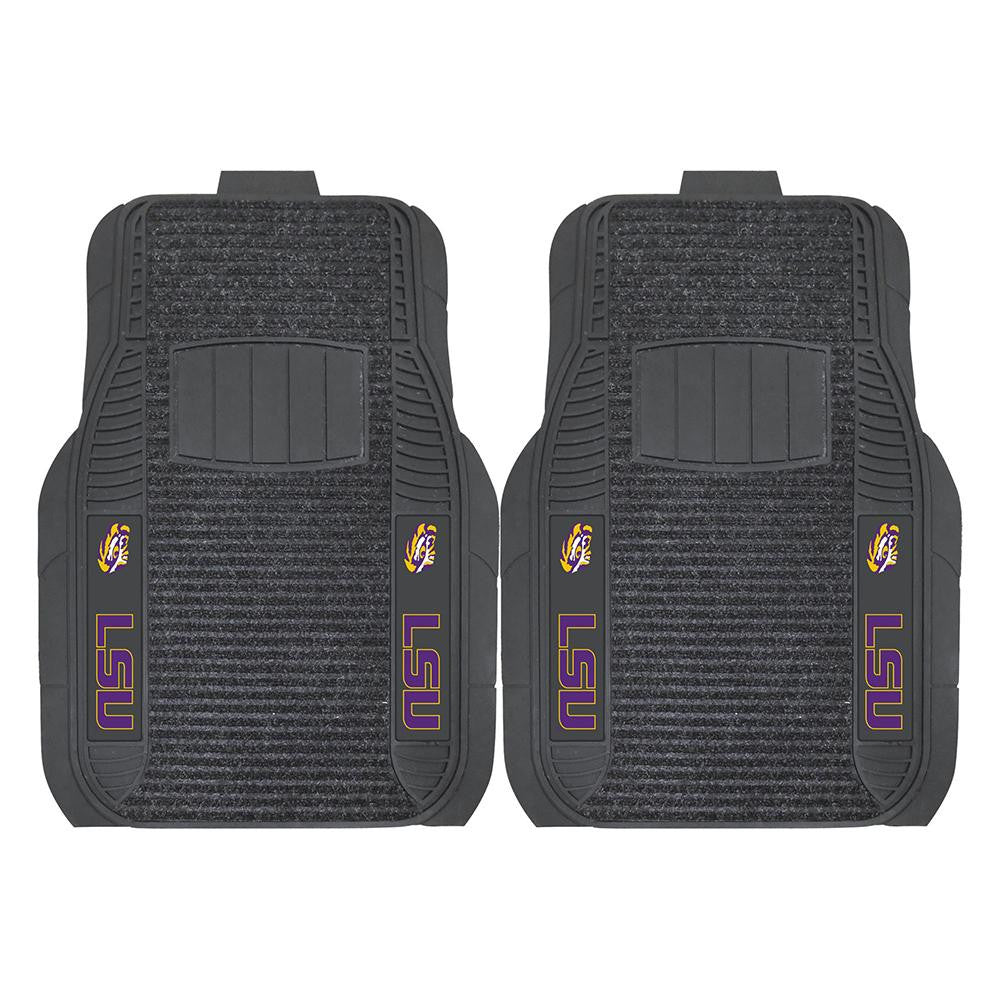 LSU Tigers NCAA Deluxe 2-Piece Vinyl Car Mats (20x27)