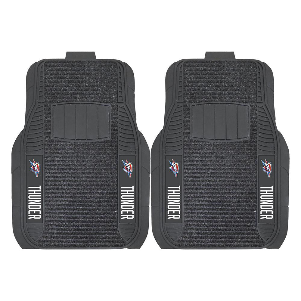 Oklahoma City Thunder NBA Deluxe 2-Piece Vinyl Car Mats (20x27)