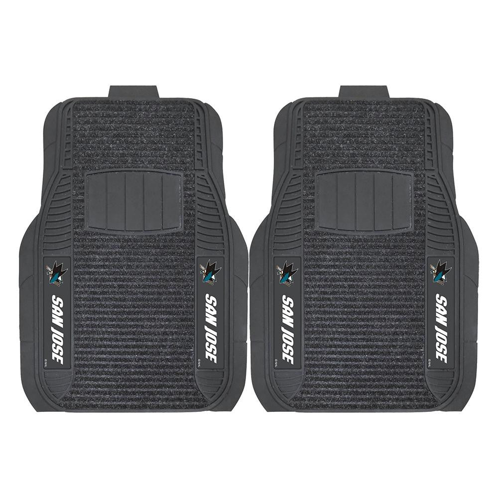 San Jose Sharks NHL Deluxe 2-Piece Vinyl Car Mats (20x27)