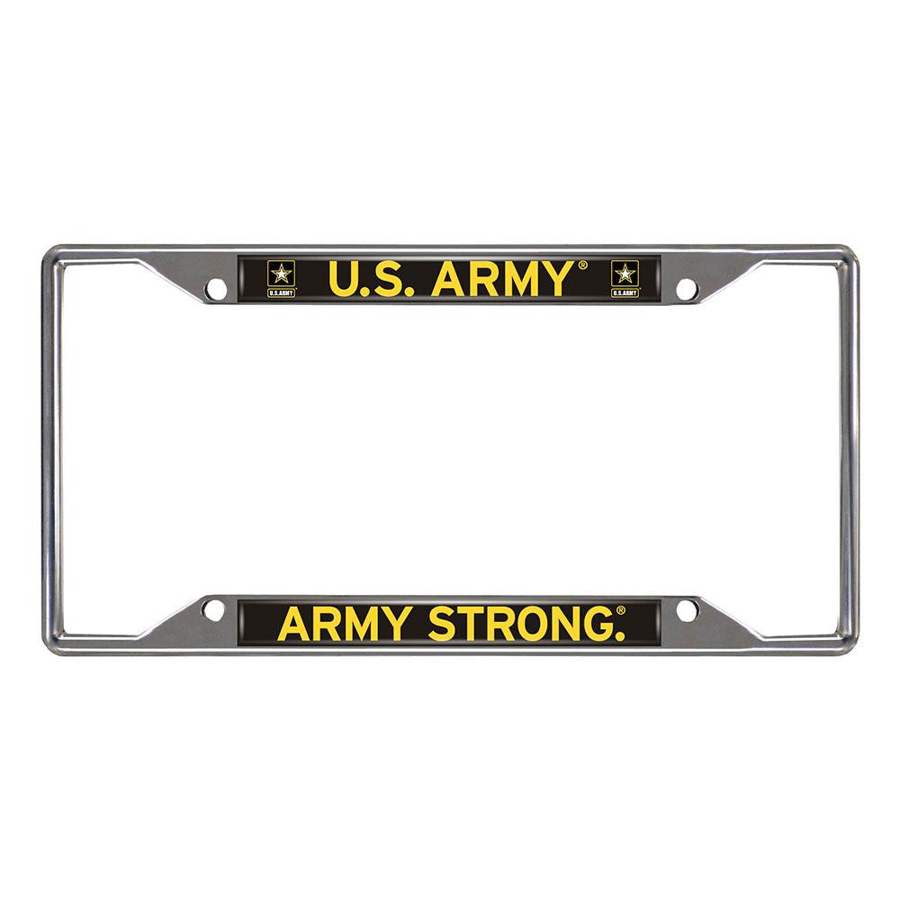 US Army Armed Forces Chrome License Plate Frame