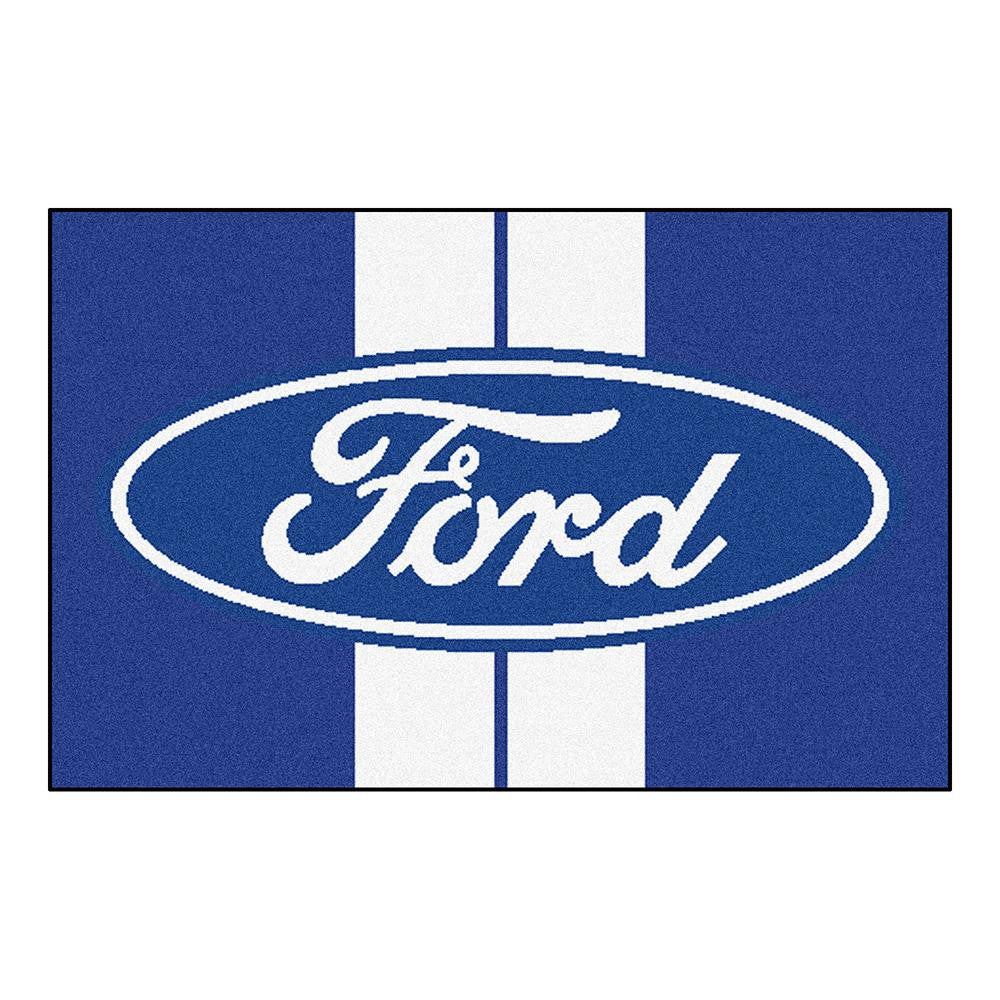 Ford Ford Oval with Stripes Starter Floor Mat (20x30)