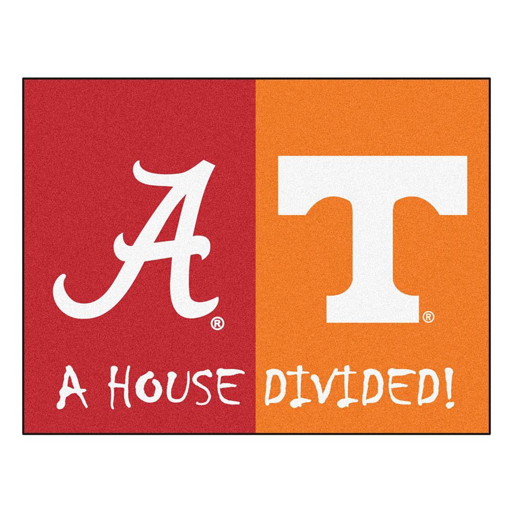 Alabama - Tenneessee NCAA House Divided NFL All-Star Floor Mat (34x45)