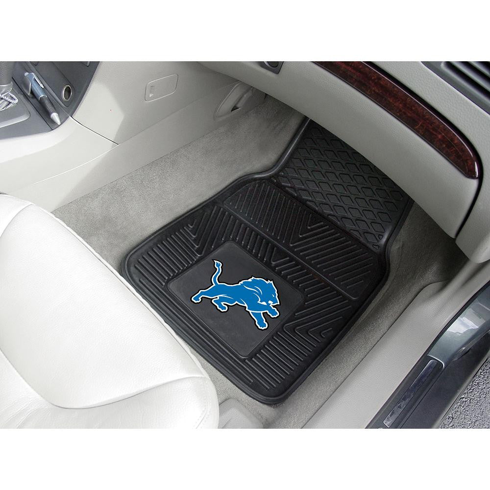 Detroit Lions NFL Heavy Duty 2-Piece Vinyl Car Mats (18x27)