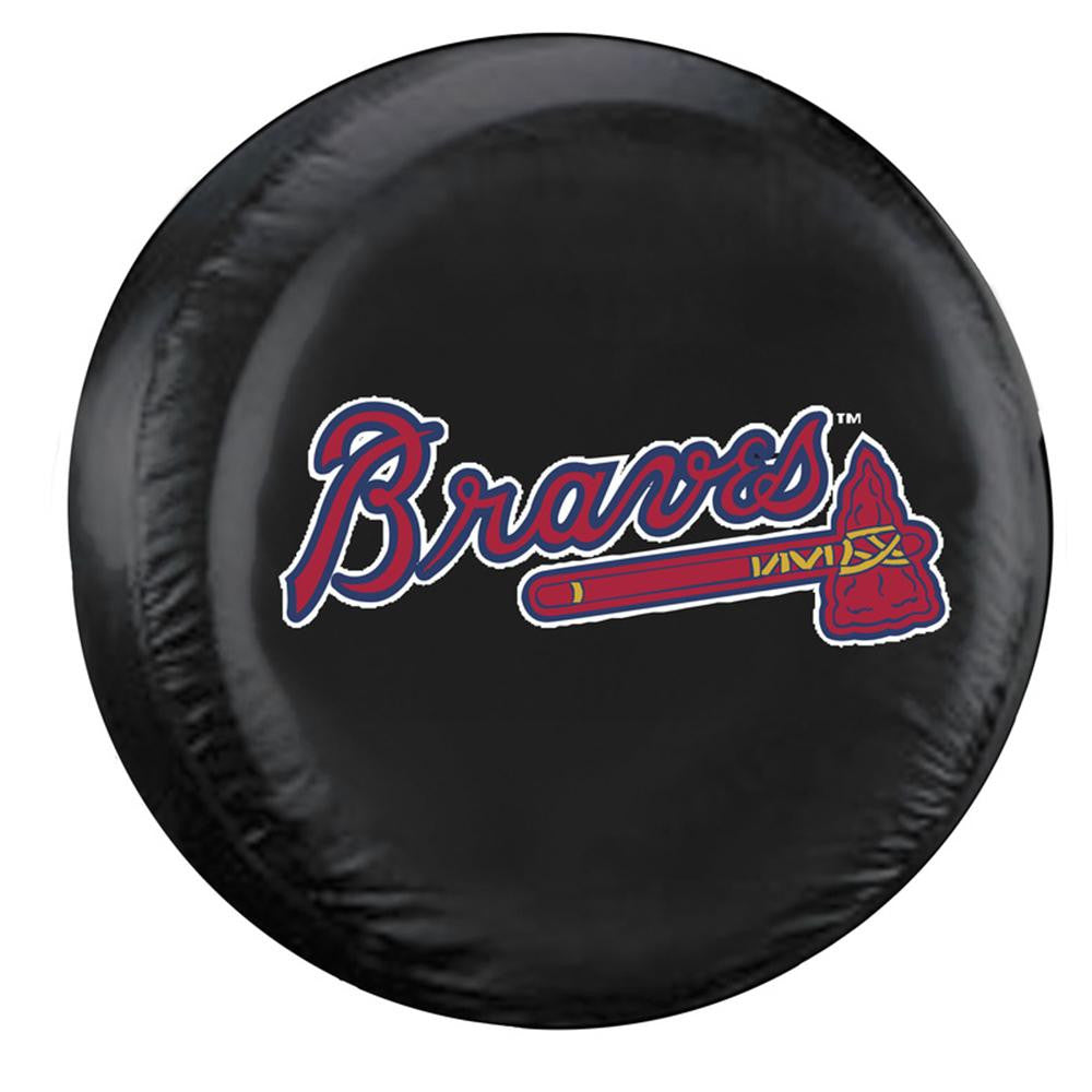 Atlanta Braves MLB Spare Tire Cover (Standard) (Black)