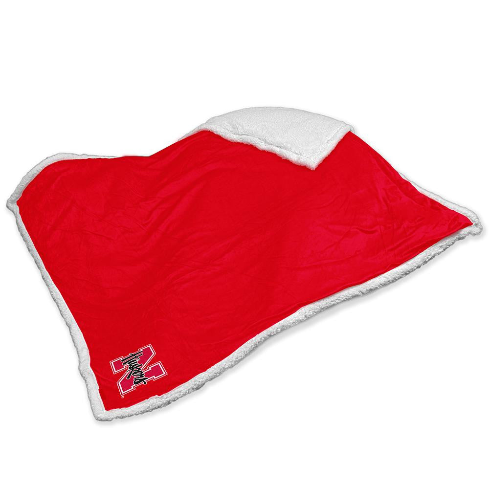Nebraska Cornhuskers NCAA Soft Plush Sherpa Throw Blanket (50in x 60in)