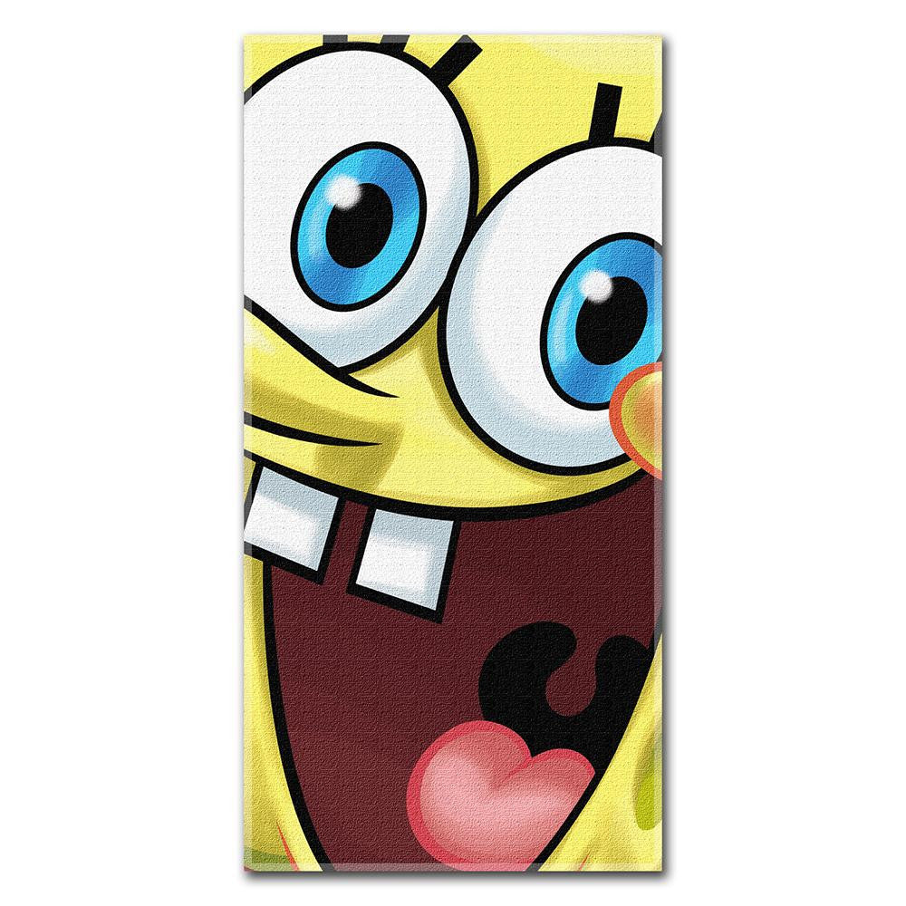 Spongebob Squarepants Big Smile Bob Beach Towels (28in x 58in)