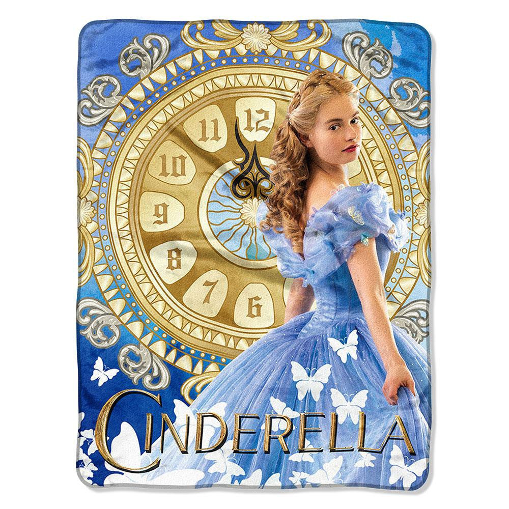 Cinderella - Clock Strikes Micro Raschel Blanket (46in x 60in)