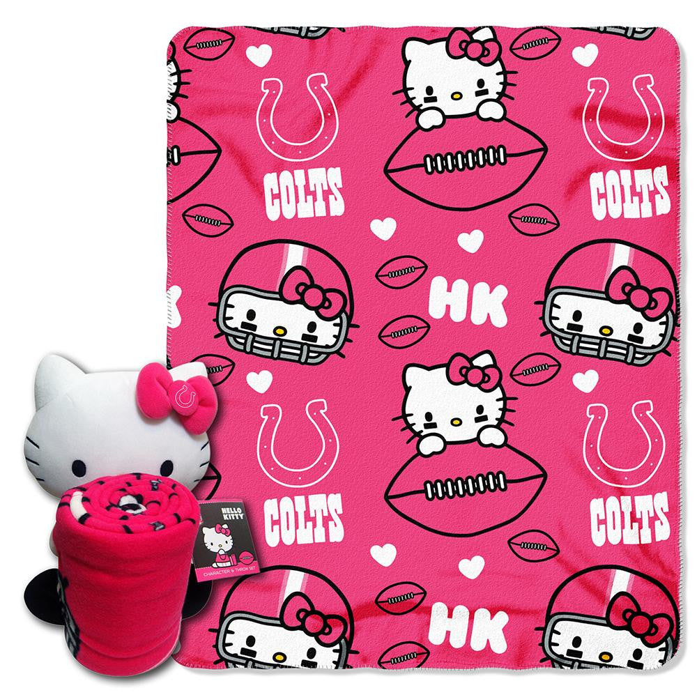 Indianapolis Colts NFL Hello Kitty with Throw Combo