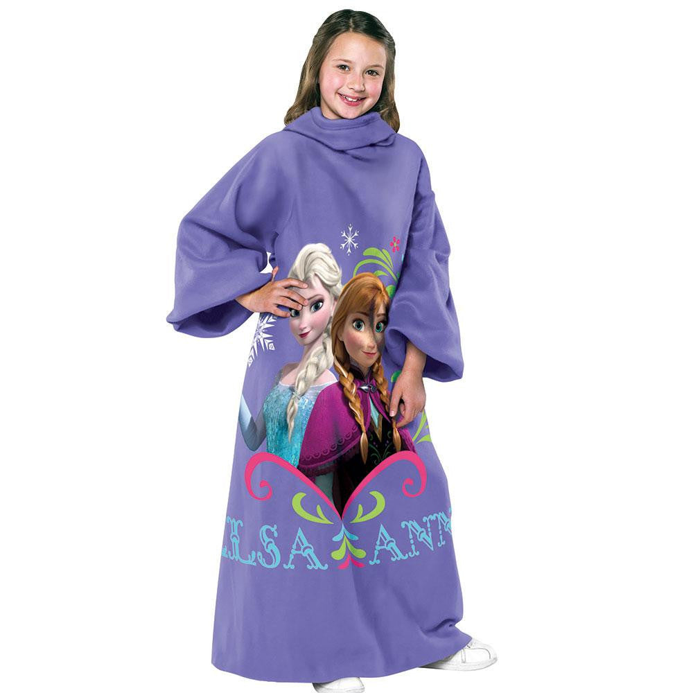 Frozen - Sisters Youth Comfy Throw Blanket w-Sleeves