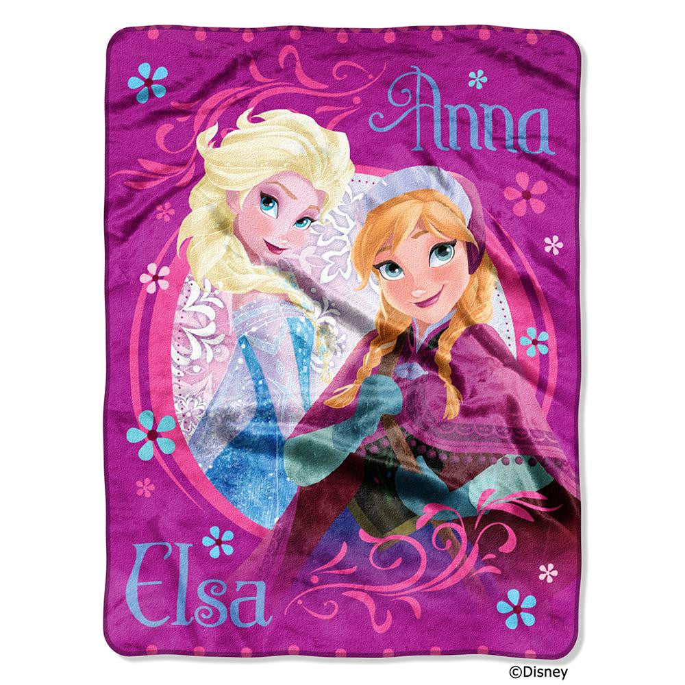 Disney Frozen Loving Sisters Micro Raschel Blanket (46in x 60in)