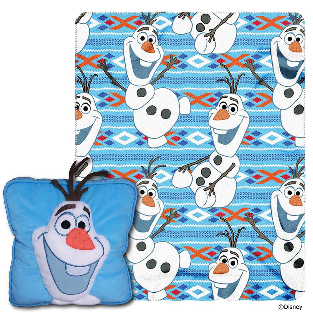 Disney's Frozen (All About Olaf) 3D Pillow & Throw Set