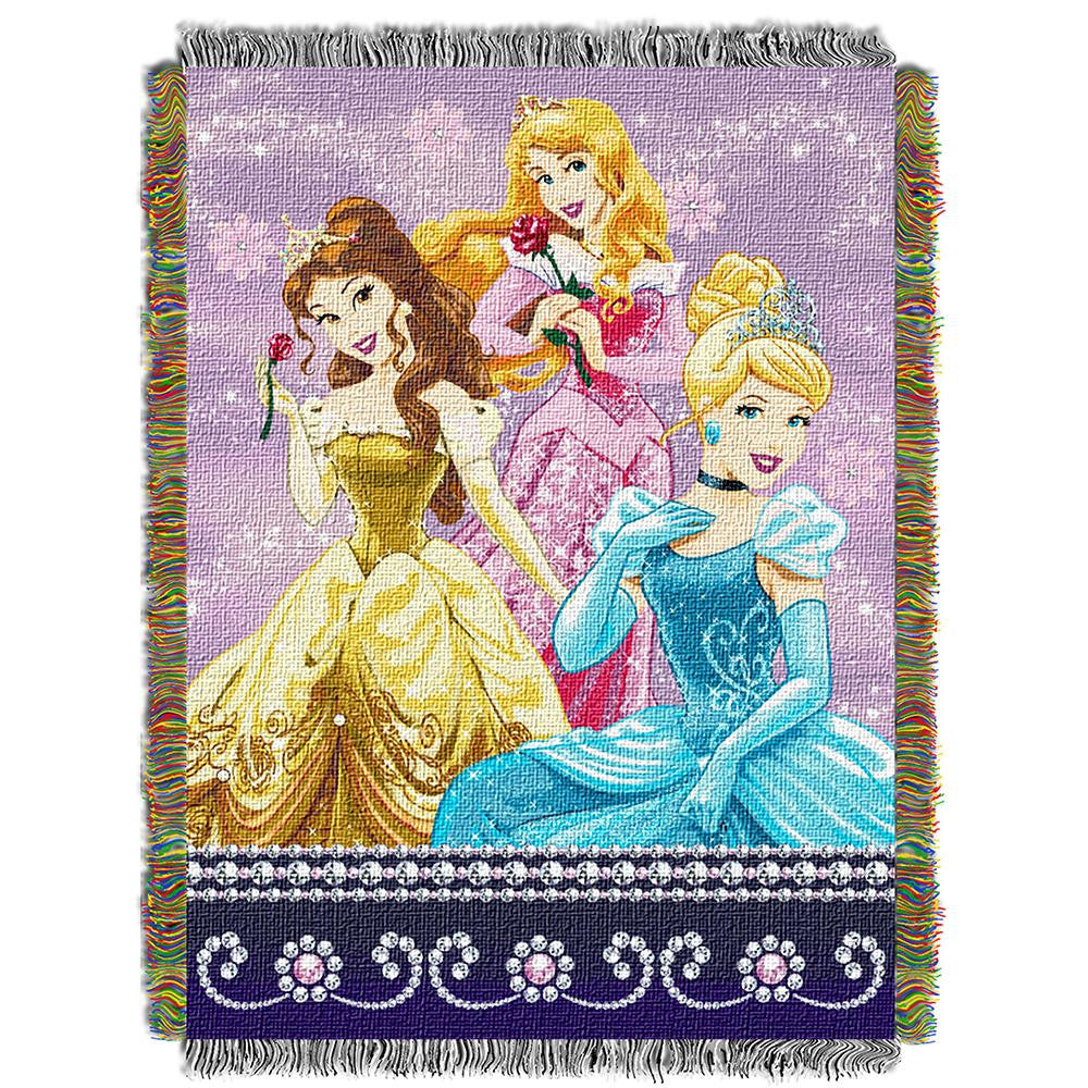 Disney Princess Sparkle Dream Woven Tapestry Throw (48inx60in)