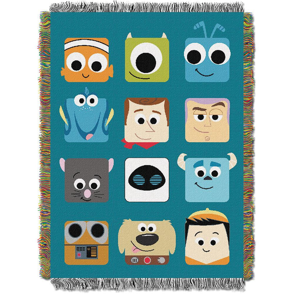 Disney Pixar Pixarland 051 Woven Tapestry Throw Blanket (48x60)