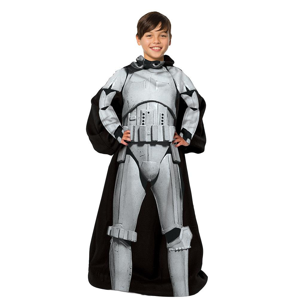 Star Wars Being Stormtrooper Youth Comfy Throw Blanket w-Sleeves