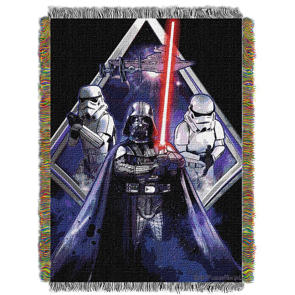 Star Wars Midnight Vader Woven Tapestry Throw (48inx60in)