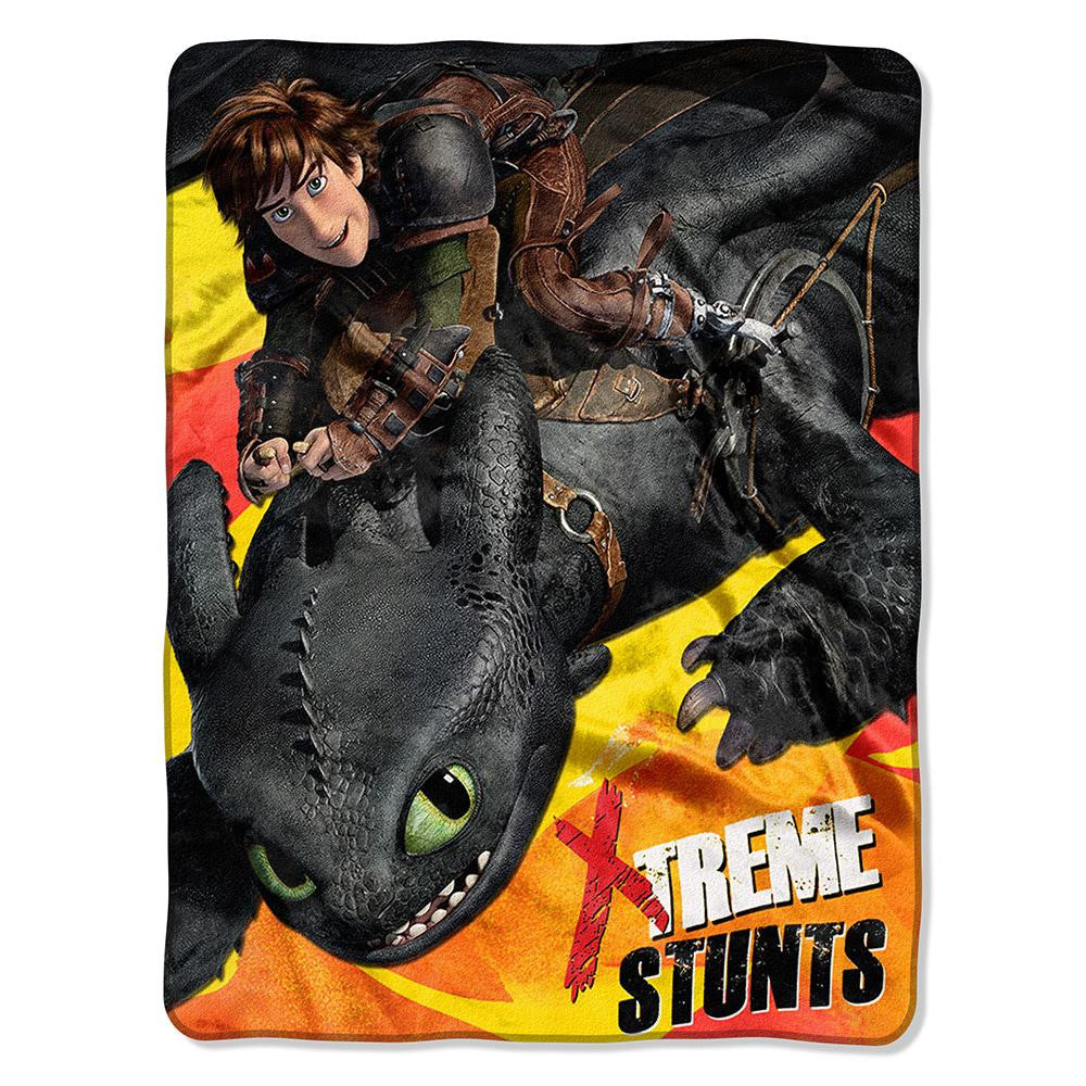 How to Train Your Dragon 2 Red Flames Micro Raschel Blanket (46in x 60in)