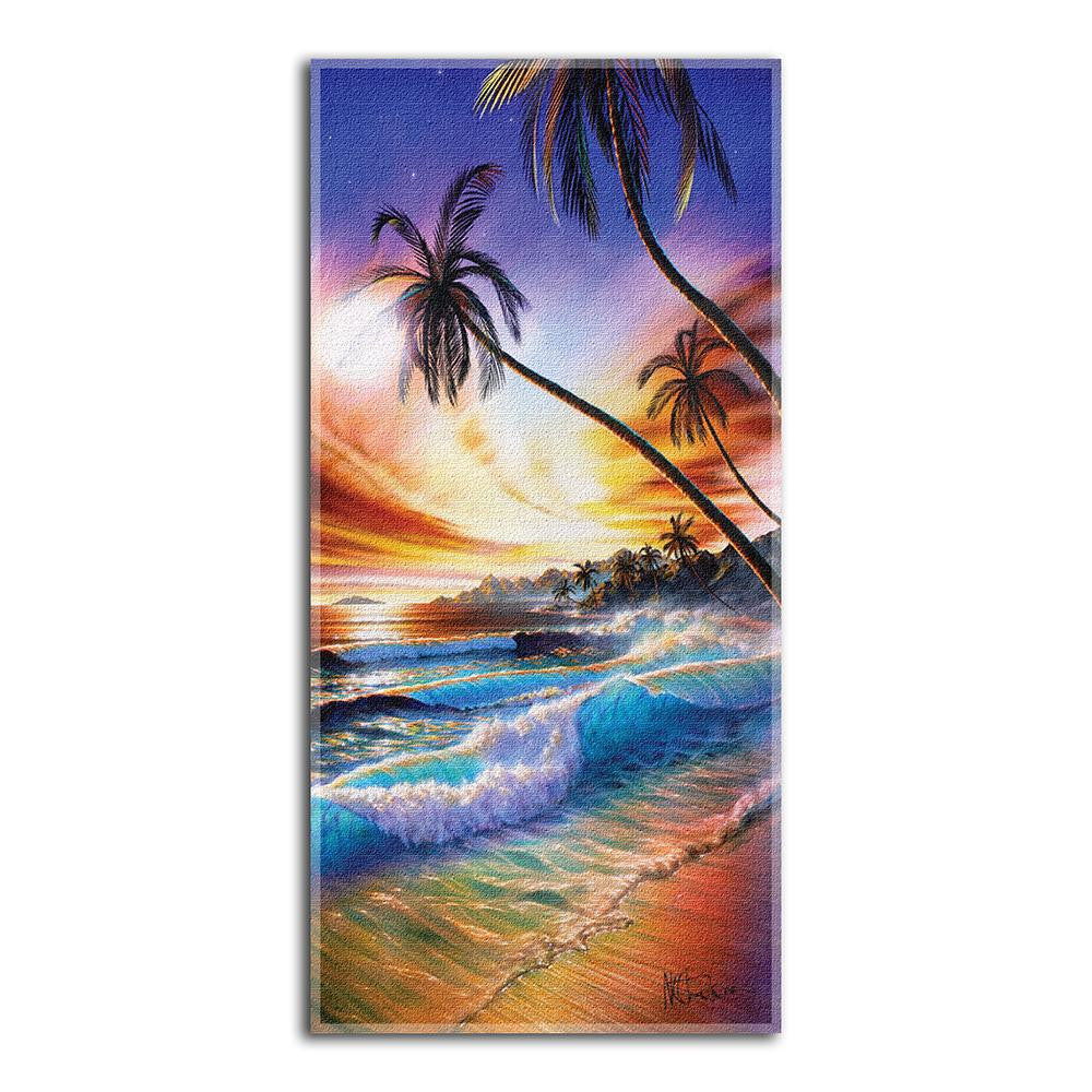 Hautman Bros. - Tropical Beach Fiber Reactive Beach Towel (28in x 58in)