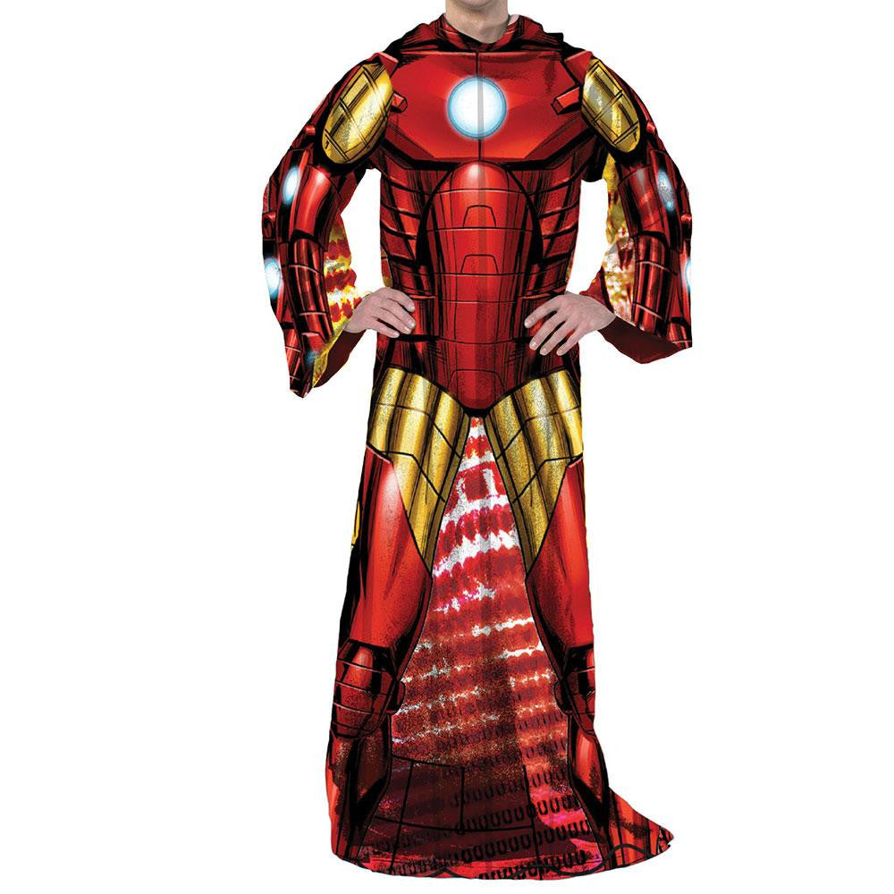 Marvel - Being Iron Man Adult Uniform Comfy Throw Blanket w- Sleeves