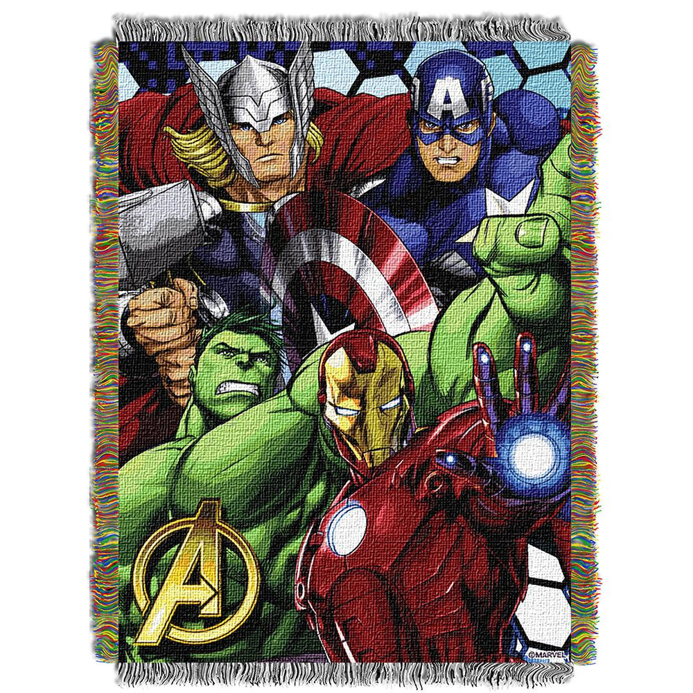 Marvel Avengers Best Team Woven Tapestry Throw (48inx60in)