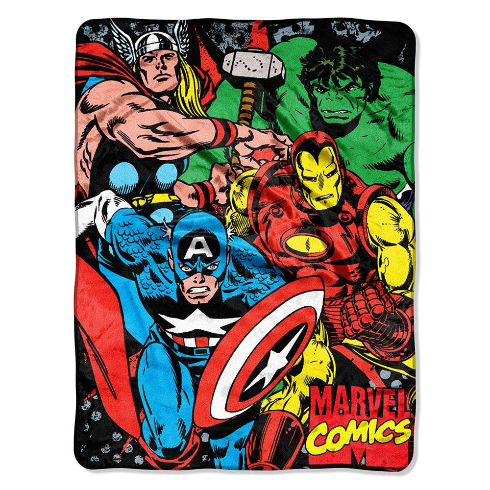 Marvel Avengers We Fight Micro Raschel Blanket (46in x 60in)