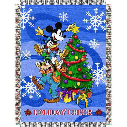 Mickey Spread Cheer Woven Tapestry Throw (48inx60in)