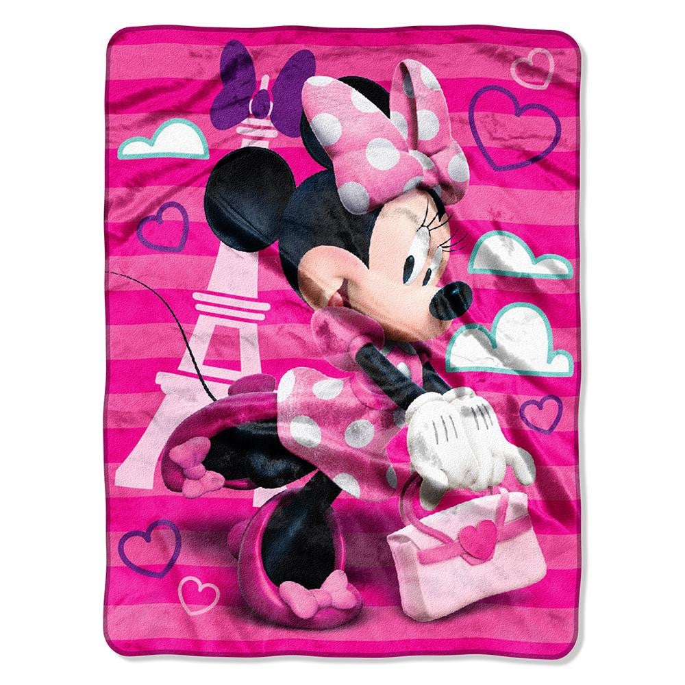 Minnie Mouse Travel In Style Micro Raschel Blanket (46in x 60in)