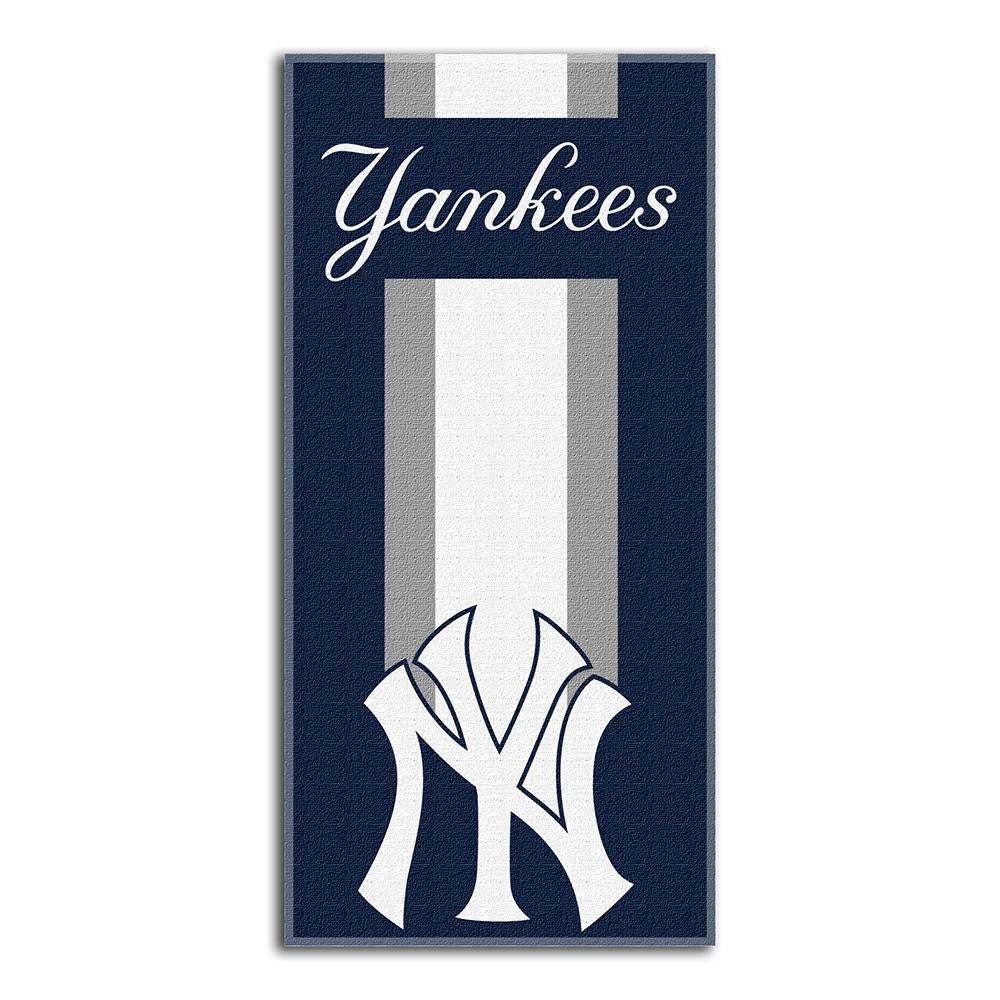 New York Yankees MLB Zone Read Cotton Beach Towel (30in x 60in)