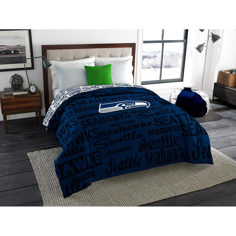 Seattle Seahawks NFL Full Comforter (Anthem) (76 x 86)