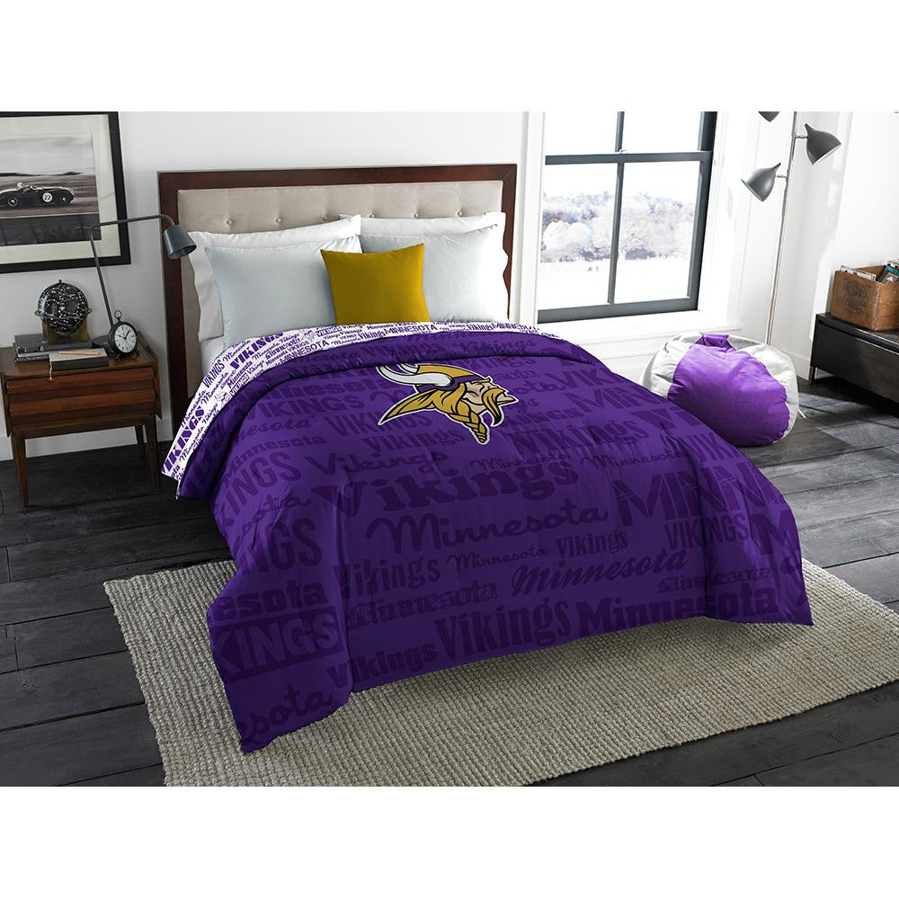 Minnesota Vikings NFL Full Comforter (Anthem) (76 x 86)