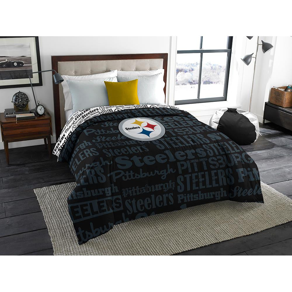 Pittsburgh Steelers NFL Full Comforter (Anthem) (76 x 86)