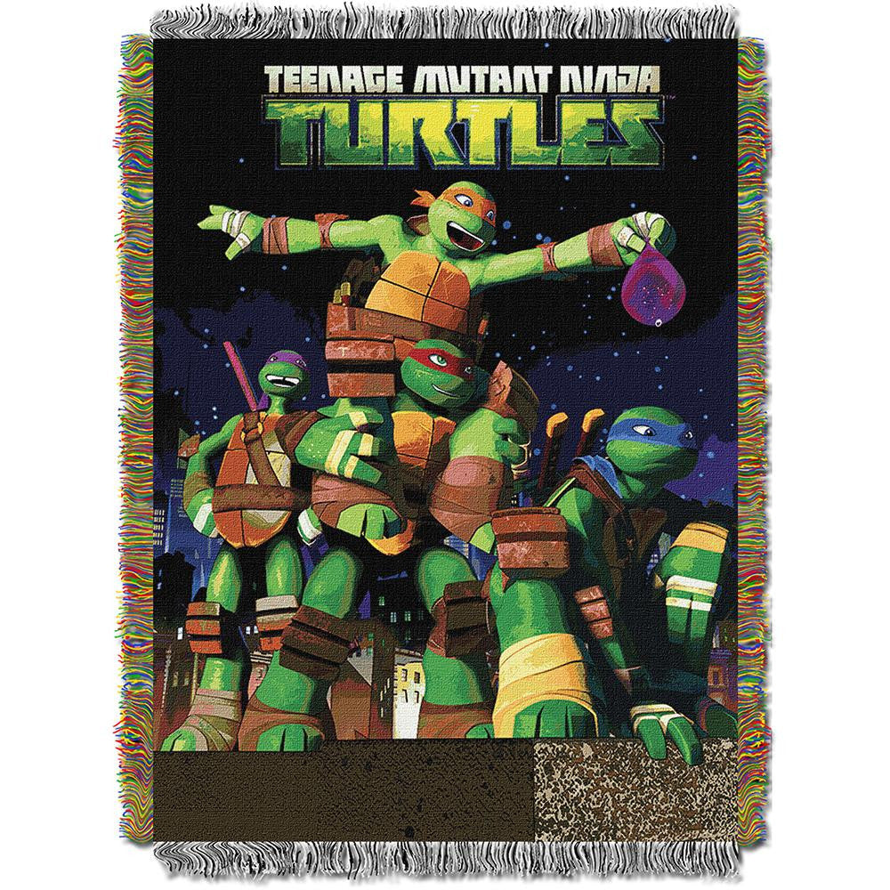 TMNT Guardian's Ninjas Woven Tapestry Throw (48inx60in)