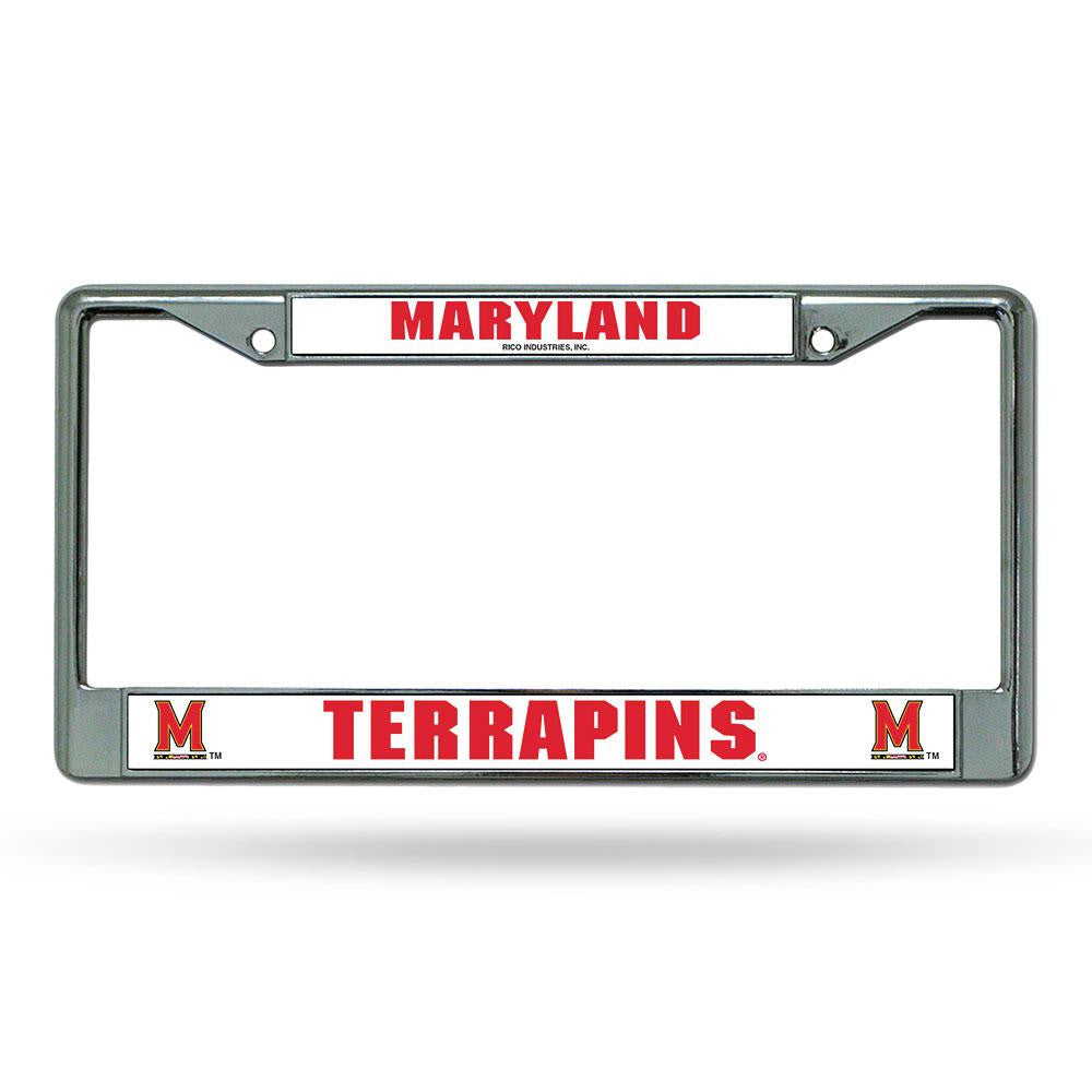 Maryland Terps NCAA Chrome License Plate Frame