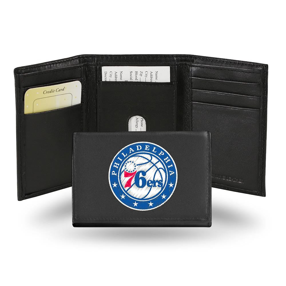 Philadelphia 76ers Embroidered Trifold Wallet