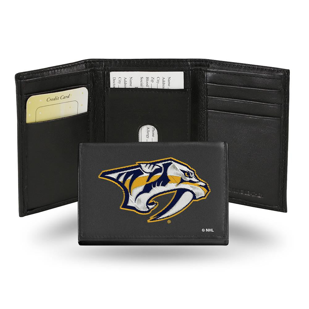 Nashville Predators Embroidered Trifold Wallet