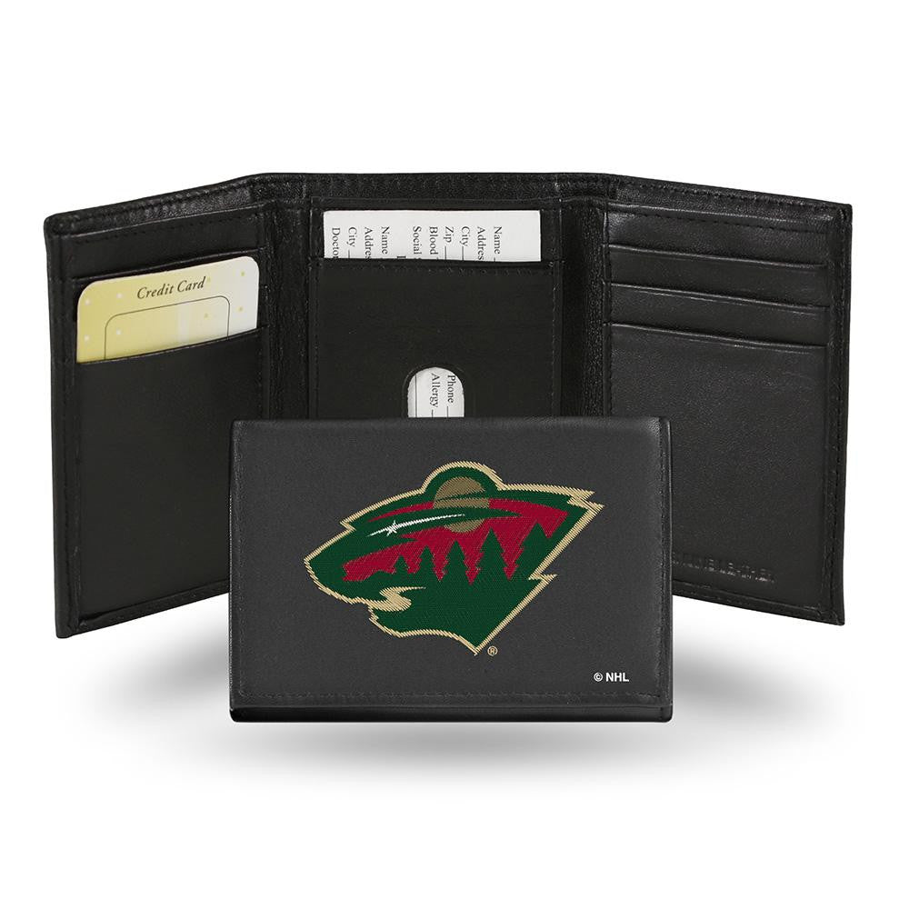 Minnesota Wild Embroidered Trifold Wallet