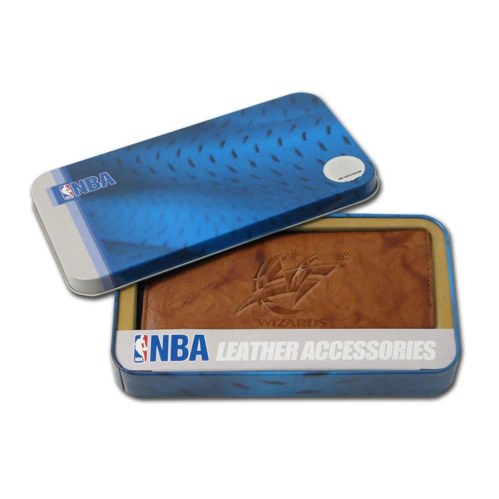 Washington Wizards Embossed Checkbook Holder (Pecan Cowhide)
