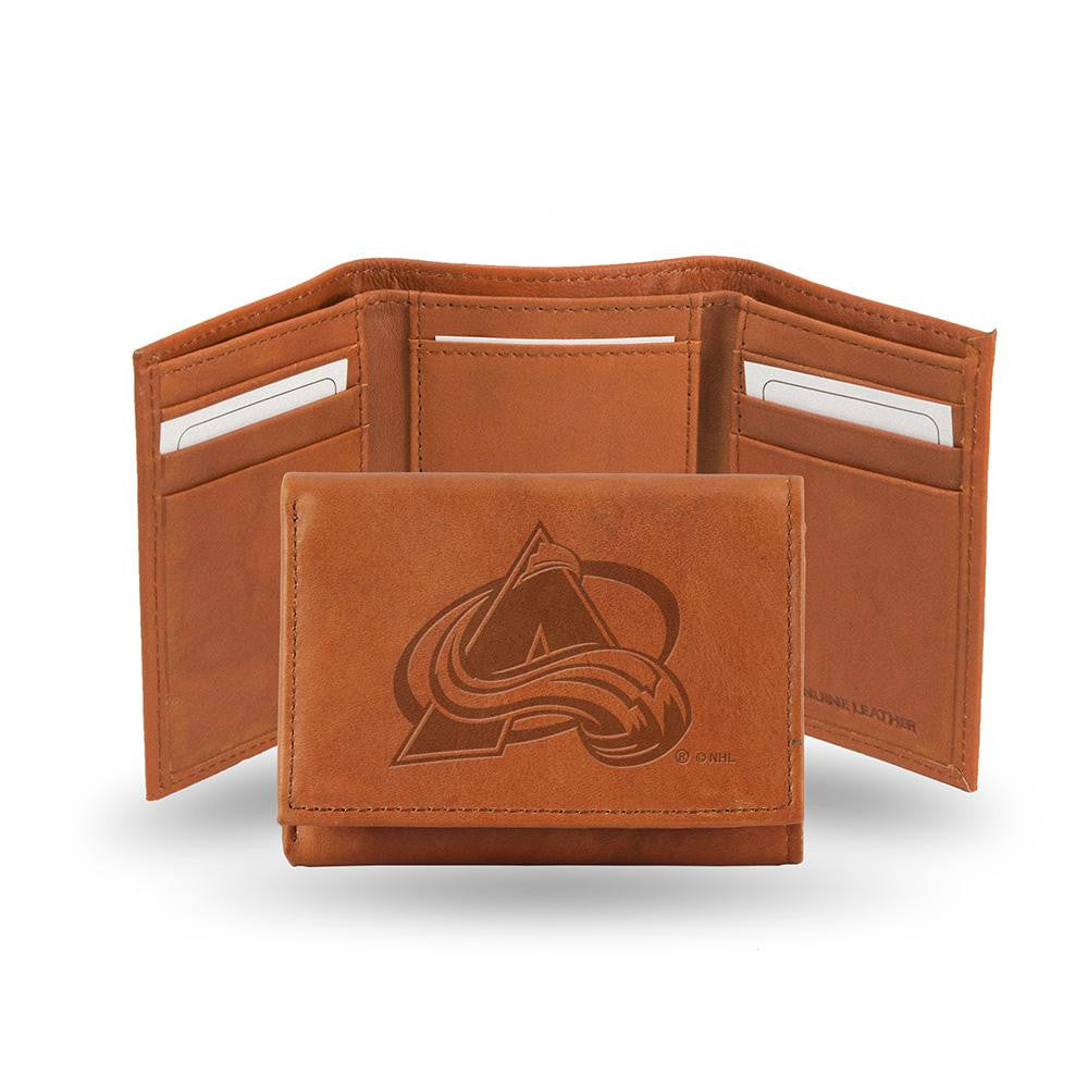 Colorado Avalanche Tri-Fold Wallet (Pecan Cowhide)
