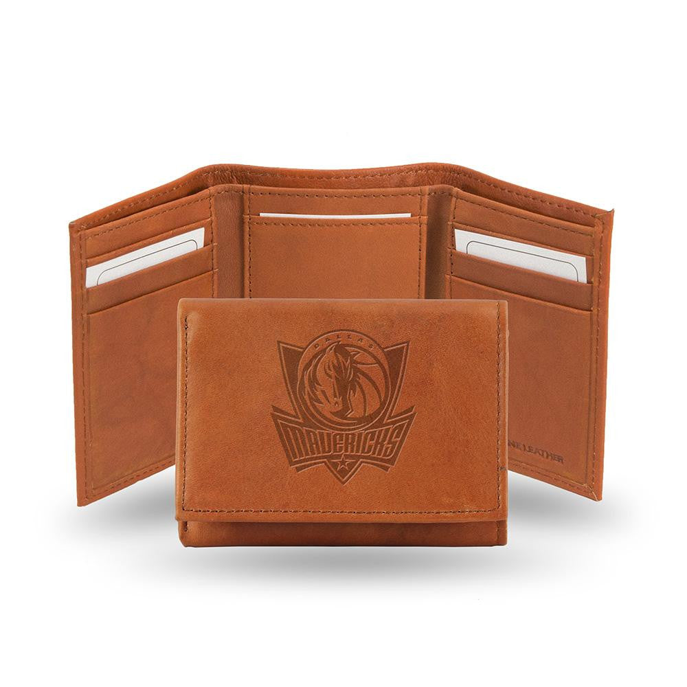 Dallas Mavericks Tri-Fold Wallet (Pecan Cowhide)