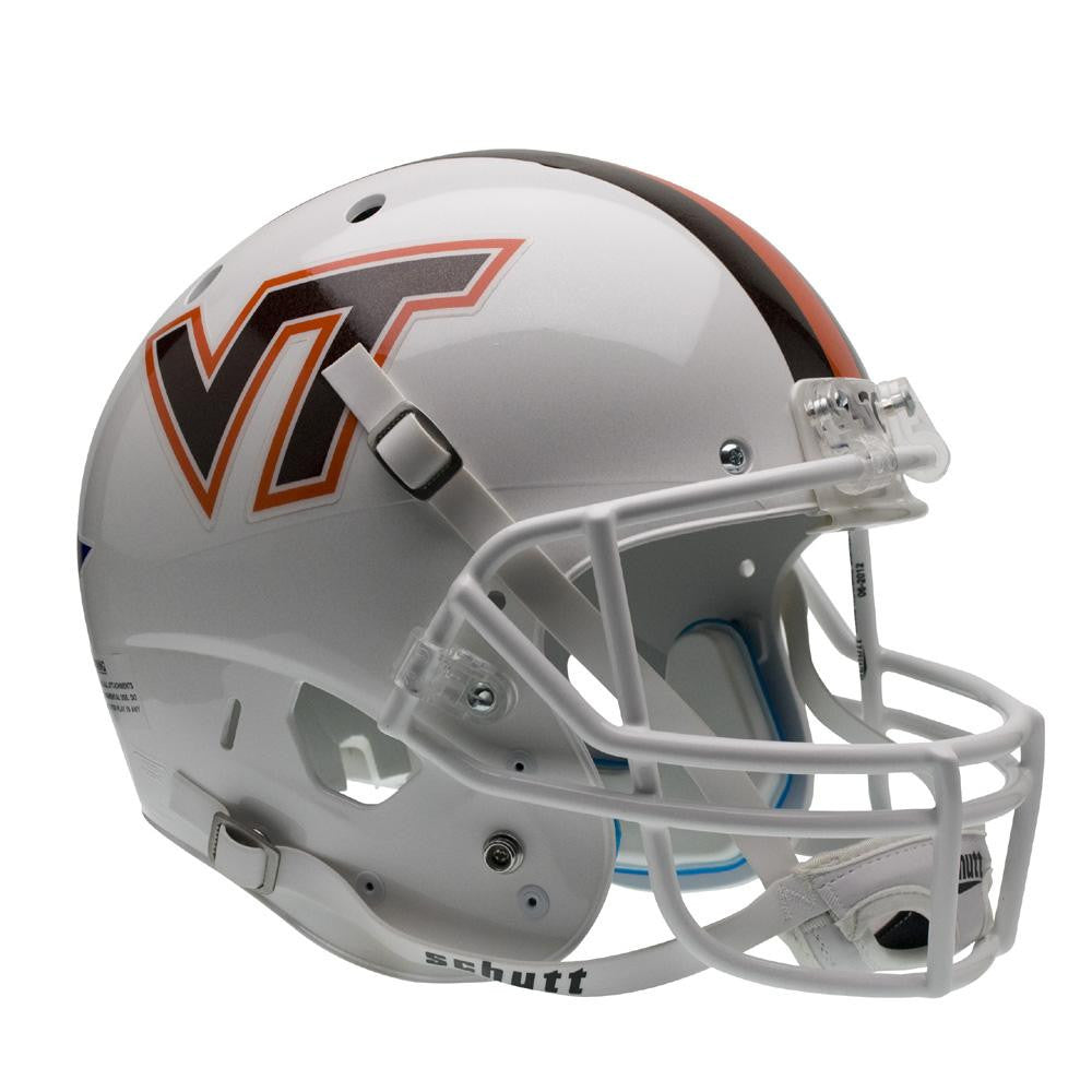 Virginia Tech Hokies NCAA Replica Air XP Full Size Helmet (Alternate White w-Stripe 3)