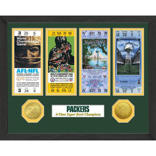 Green Bay Packers SB Championship Ticket Collection