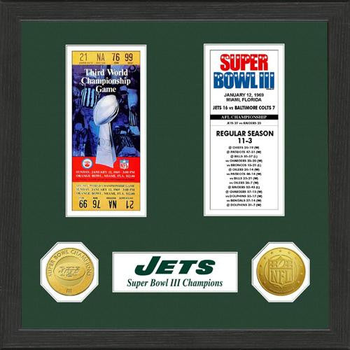 New York Jets SB Championship Ticket Collection