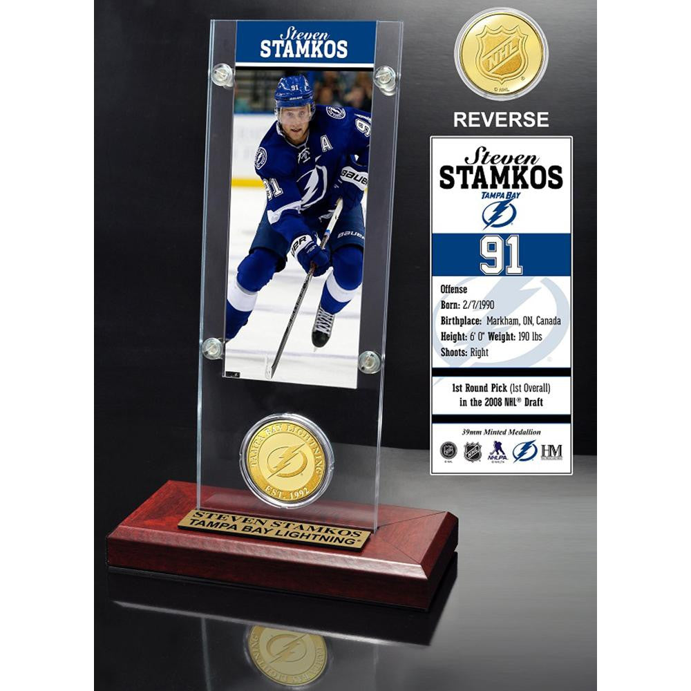 Steven Stamkos Ticket and Bronze Coin Desktop Acrylic