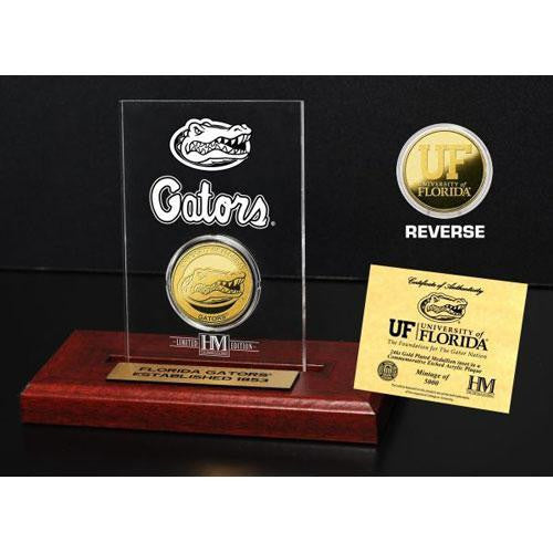 University of Florida 24KT Gold Coin Etched Acrylic