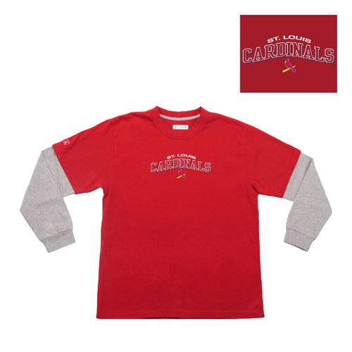 Saint Louis Cardinals MLB Danger Youth Tee (Red) (Large)