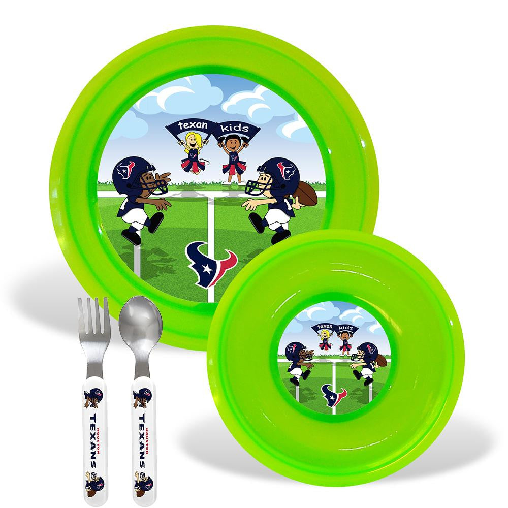 Houston Texans NFL BPA Free Toddler Dining Set (4 Piece)