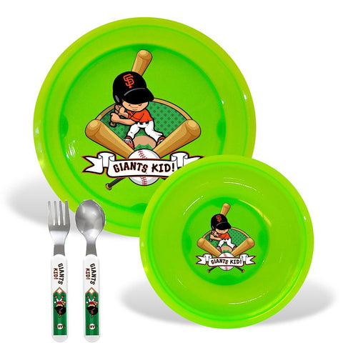 San Francisco Giants MLB BPA Free Toddler Dining Set (4 Piece)