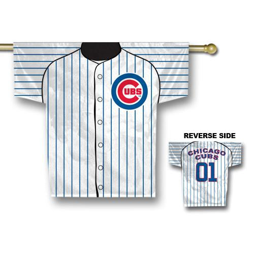 Chicago Cubs MLB 2 Sided Jersey Banner (34 x 30)