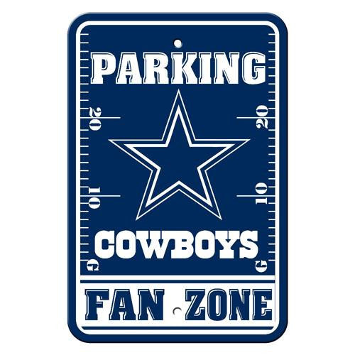 Dallas Cowboys NFL Plastic Parking Sign (Fan Zone) (12 x 18)