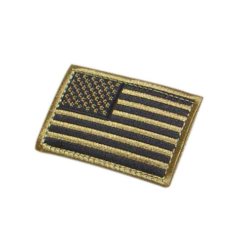 US Flag Patch Color- Tan (6 Pack)